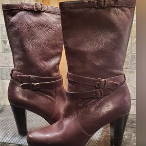 Frye Women's Heeled Boots in Dark Brown